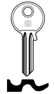 Afbeelding van Silca Cilindersleutel staal PA2R