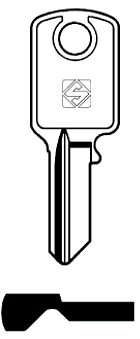 Afbeelding van Silca Cilindersleutel staal PRI1