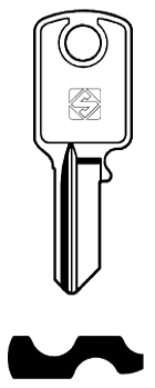 Afbeelding van Silca Cilindersleutel staal PRI2R