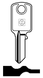 Afbeelding van Silca Cilindersleutel staal PRI3R