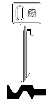 Afbeelding van Silca Cilindersleutel staal PTZ1R