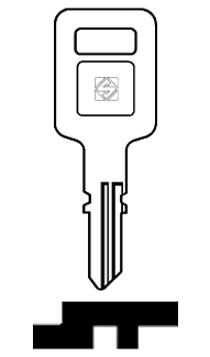 Afbeelding van Silca Cilindersleutel staal REL3