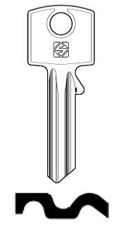 Afbeelding van Silca Cilindersleutel staal RGA1