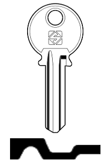 Afbeelding van Silca Cilindersleutel staal RUS1