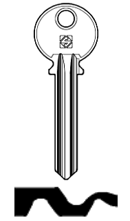 Afbeelding van Silca Cilindersleutel staal RUS6
