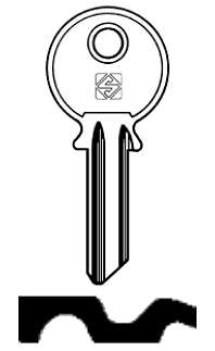 Afbeelding van Silca Cilindersleutel staal RX1