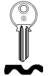 Afbeelding van Silca Cilindersleutel staal RX2