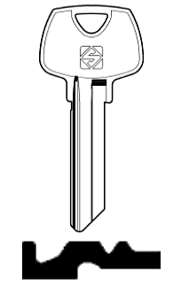 Afbeelding van Silca Cilindersleutel staal SAR4R