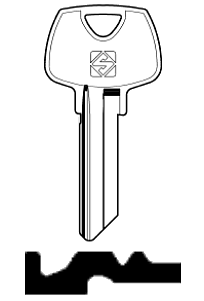 Afbeelding van Silca Cilindersleutel staal SAR5R