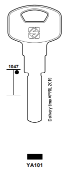 Afbeelding van Silca Boringsleutel brass YA101