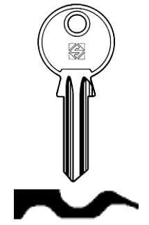 Afbeelding van Silca Cilindersleutel staal SE3