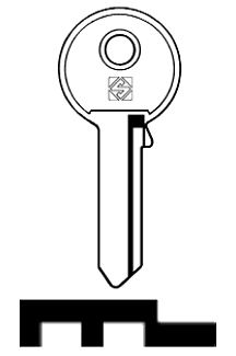 Afbeelding van Silca Cilindersleutel staal SIL1R