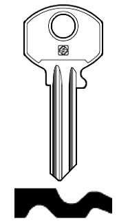 Afbeelding van Silca Cilindersleutel staal SKR1