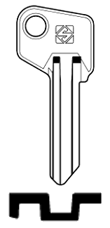 Afbeelding van Silca Cilindersleutel staal SMA1