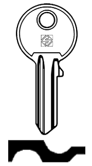 Afbeelding van Silca Cilindersleutel staal SO5