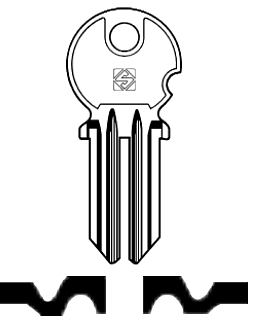 Afbeelding van Silca Cilindersleutel staal SOF1