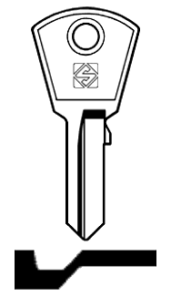 Afbeelding van Silca Cilindersleutel staal SSP1