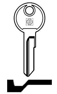 Afbeelding van Silca Cilindersleutel staal SSP2