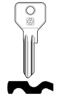 Afbeelding van Silca Cilindersleutel staal STN1