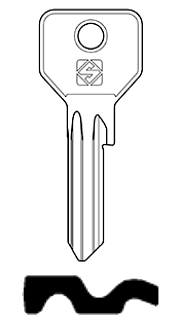 Afbeelding van Silca Cilindersleutel staal STN2