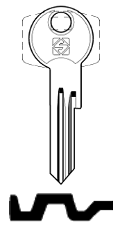 Afbeelding van Silca Cilindersleutel staal SVE1R