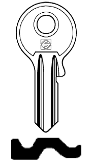 Afbeelding van Silca Cilindersleutel staal TAR10R