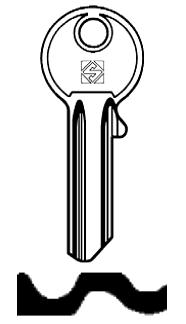 Afbeelding van Silca Cilindersleutel staal TAR1R
