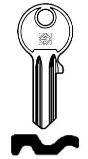 Afbeelding van Silca Cilindersleutel staal TAR2