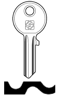 Afbeelding van Silca Cilindersleutel staal TAR3R