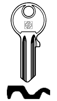Afbeelding van Silca Cilindersleutel staal TAR7