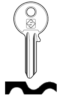 Afbeelding van Silca Cilindersleutel staal TAR8