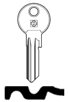 Afbeelding van Silca Cilindersleutel staal TCL1