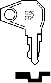 Afbeelding van Silca Cilindersleutel staal TD1