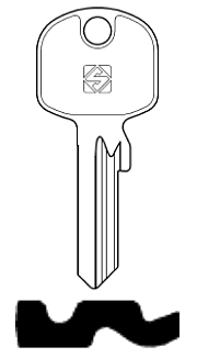 Afbeelding van Silca Cilindersleutel staal TEP1R