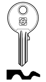 Afbeelding van Silca Cilindersleutel staal TFN1