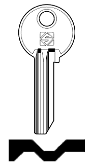 Afbeelding van Silca Cilindersleutel staal TOL1