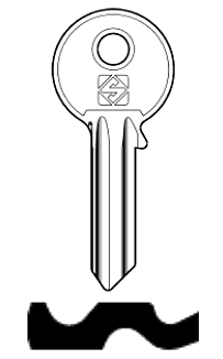 Afbeelding van Silca Cilindersleutel staal TP1R