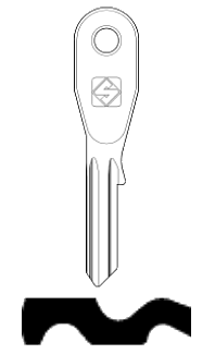 Afbeelding van Silca Cilindersleutel staal TP3