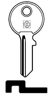 Afbeelding van Silca Cilindersleutel staal TS3