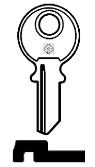 Afbeelding van Silca Cilindersleutel staal TS4