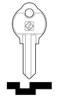 Afbeelding van Silca Cilindersleutel staal TUS2R