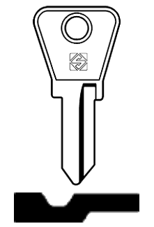 Afbeelding van Silca Cilindersleutel staal TZ2