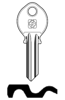 Afbeelding van Silca Cilindersleutel staal VAR3