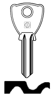 Afbeelding van Silca Cilindersleutel staal VC1