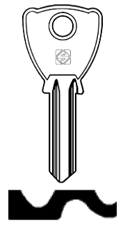 Afbeelding van Silca Cilindersleutel staal VC1R