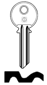 Afbeelding van Silca Cilindersleutel staal VG2