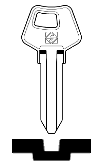 Afbeelding van Silca Cilindersleutel staal VK1