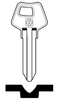 Afbeelding van Silca Cilindersleutel staal VK2