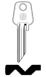 Afbeelding van Silca Cilindersleutel staal VLG1