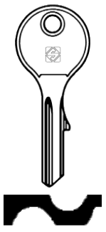 Afbeelding van Silca Cilindersleutel staal VN1
